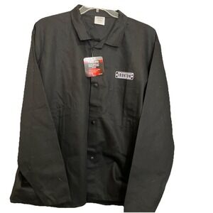 NWT Ironton Men's XXLarge‎ Flame-Resistant Welding Jacket Shirt Black